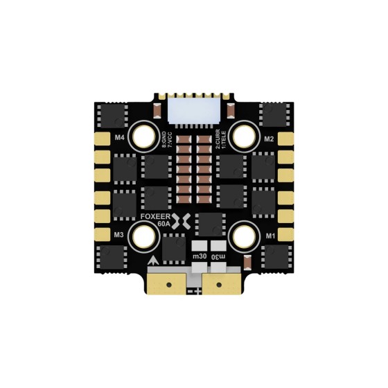 HOT Foxeer Reaper F4 Mini 128K 4in1 BL32 60A ESC BLHeli32 DC 9V~40V 3-8S Lipo DShot150/300/600/1200 20*20mm M3 for FPV Racing